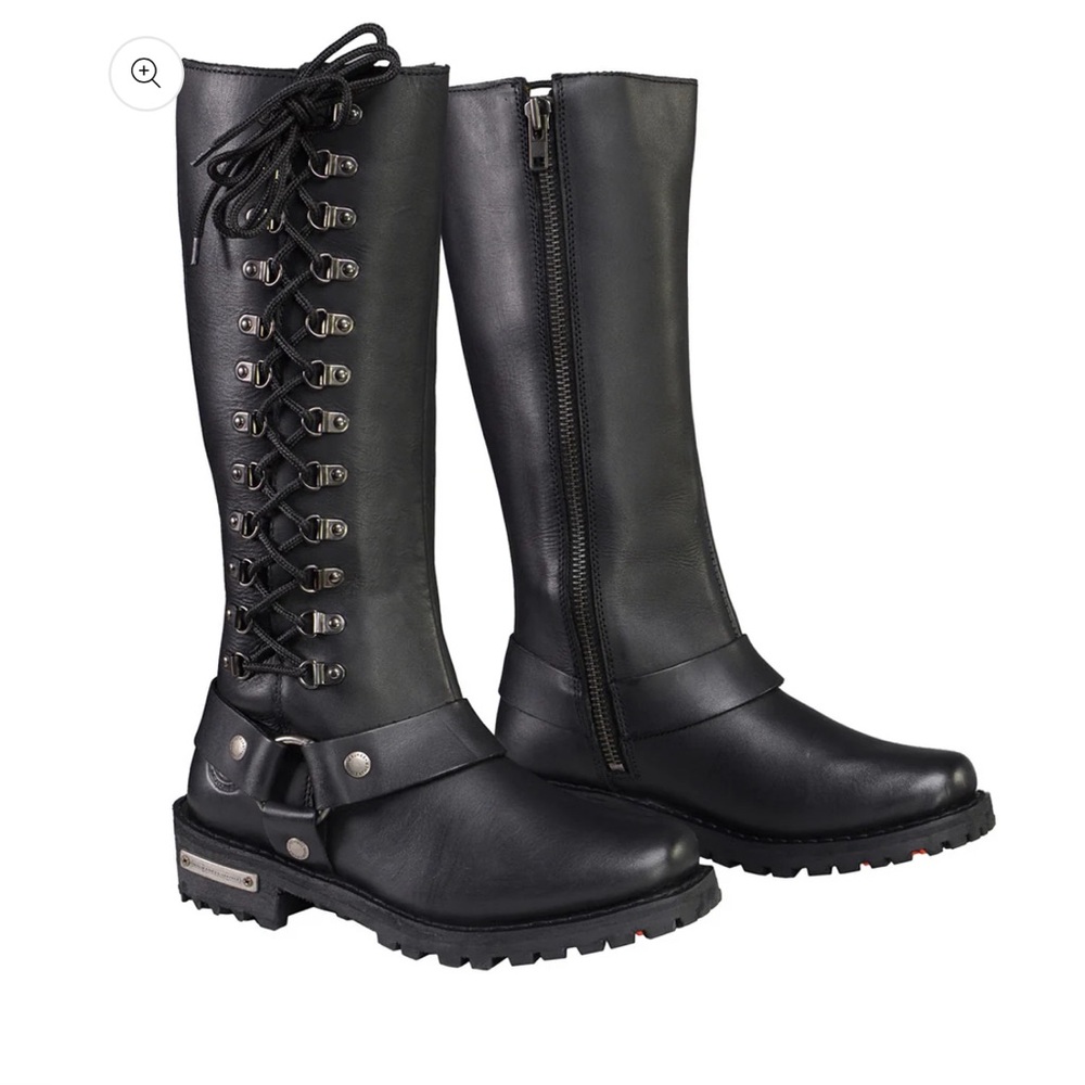 Milwaukee leather womens riding boots size 7.5